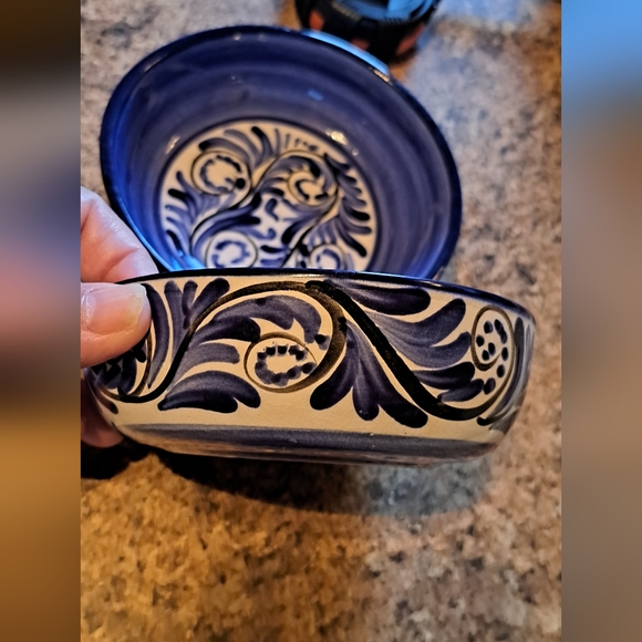 Bello Hogar Pintado A Mano Pottery Honduras Nontoxic Oatmeal Bowls 5.5 Inches - Picture 2 of 8